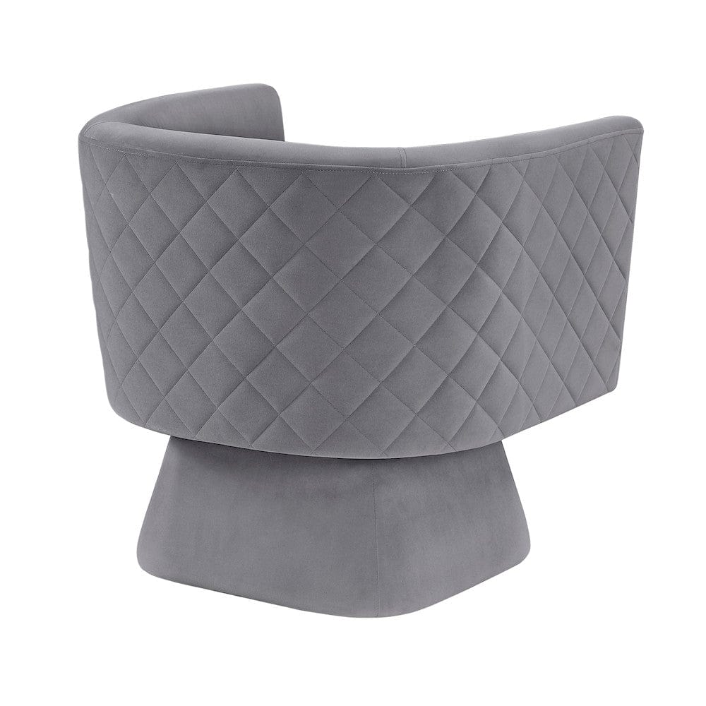 Homelegance  - Candace Swivel Chair in Gray - 1022GY-1  view 3