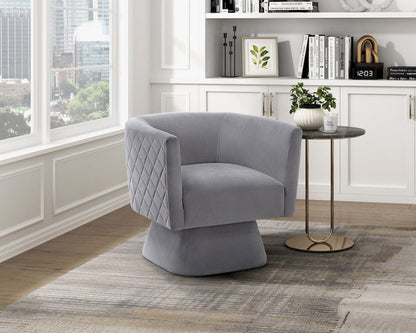 Homelegance  - Candace Swivel Chair in Gray - 1022GY-1  view 6