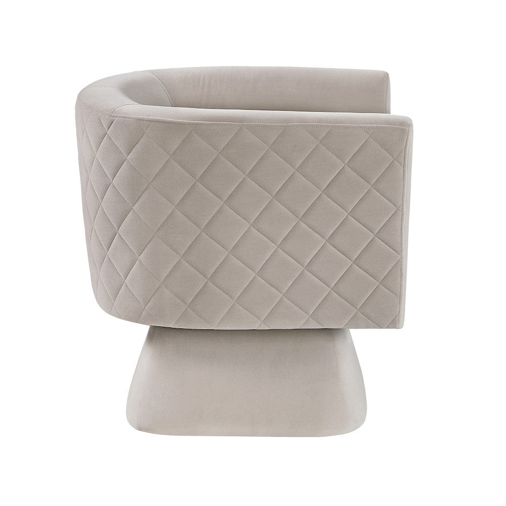 Homelegance  - Candace Swivel Chair in Taupe - 1022TP-1  view 1