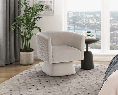 Homelegance  - Candace Swivel Chair in Taupe - 1022TP-1  view 7