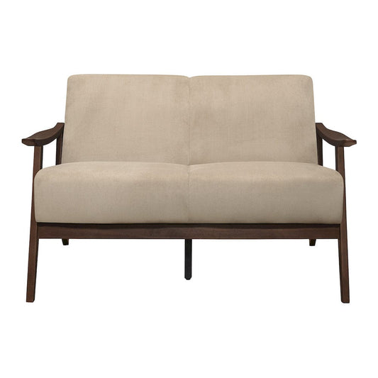 Homelegance  - Carlson Love Seat in Light brown - 1032BR-2  view 1