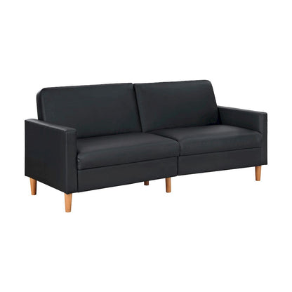 Homelegance  - Carlton Convertible Sofa Bed in Black - 9730BLK-3CL  view 1