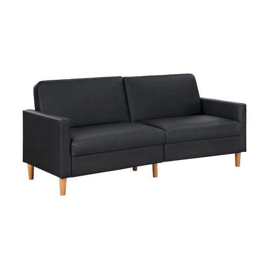 Homelegance  - Carlton Convertible Sofa Bed in Black - 9730BLK-3CL  view 1