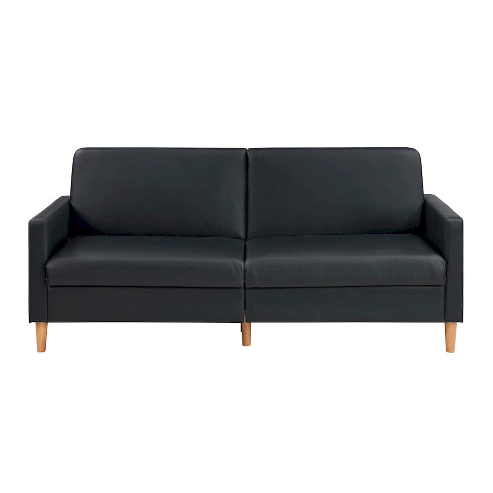 Homelegance  - Carlton Convertible Sofa Bed in Black - 9730BLK-3CL  view 8