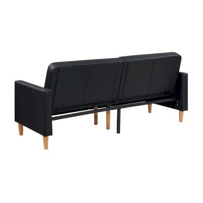 Homelegance  - Carlton Convertible Sofa Bed in Black - 9730BLK-3CL  view 10