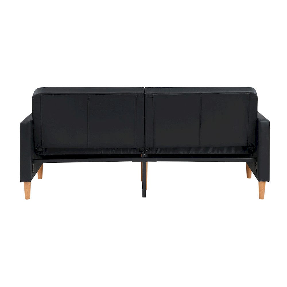 Homelegance  - Carlton Convertible Sofa Bed in Black - 9730BLK-3CL  view 11