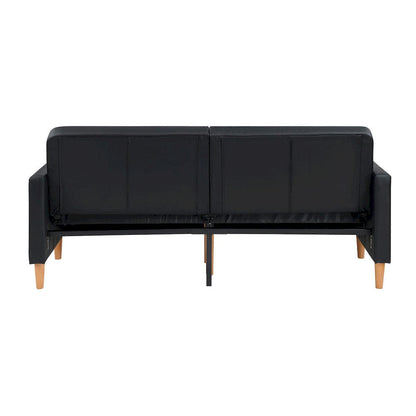 Homelegance  - Carlton Convertible Sofa Bed in Black - 9730BLK-3CL  view 11