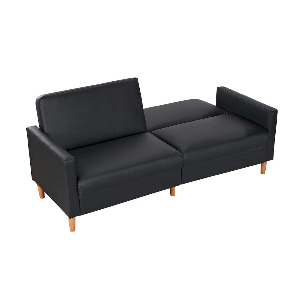Homelegance  - Carlton Convertible Sofa Bed in Black - 9730BLK-3CL  view 12