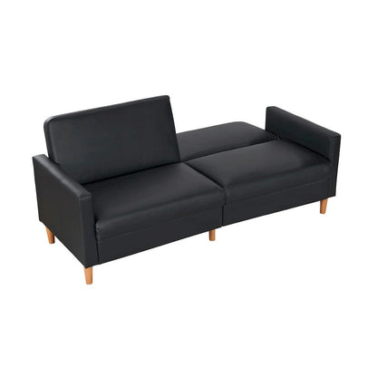 Homelegance  - Carlton Convertible Sofa Bed in Black - 9730BLK-3CL  view 12