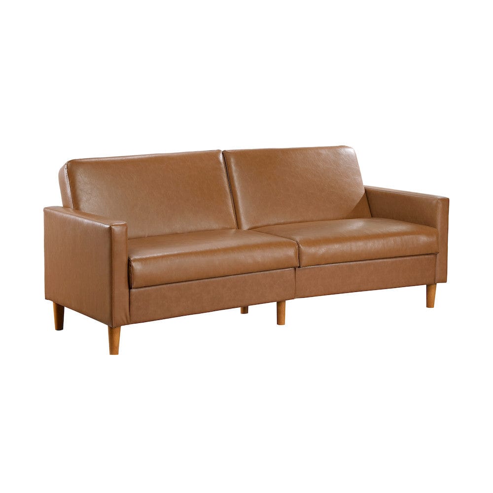 Homelegance  - Carlton Convertible Sofa Bed in Camel - 9730CAM-3CL  view 2