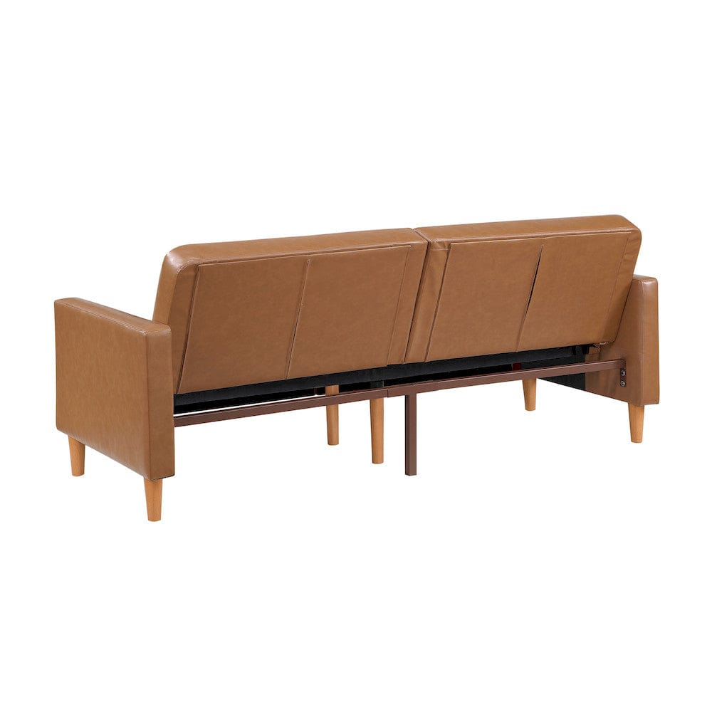 Homelegance  - Carlton Convertible Sofa Bed in Camel - 9730CAM-3CL  view 4