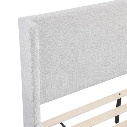 Homelegance  - Carmel Eastern King Platform Bed in Light gray - 2396LGK-1EKx  view 11