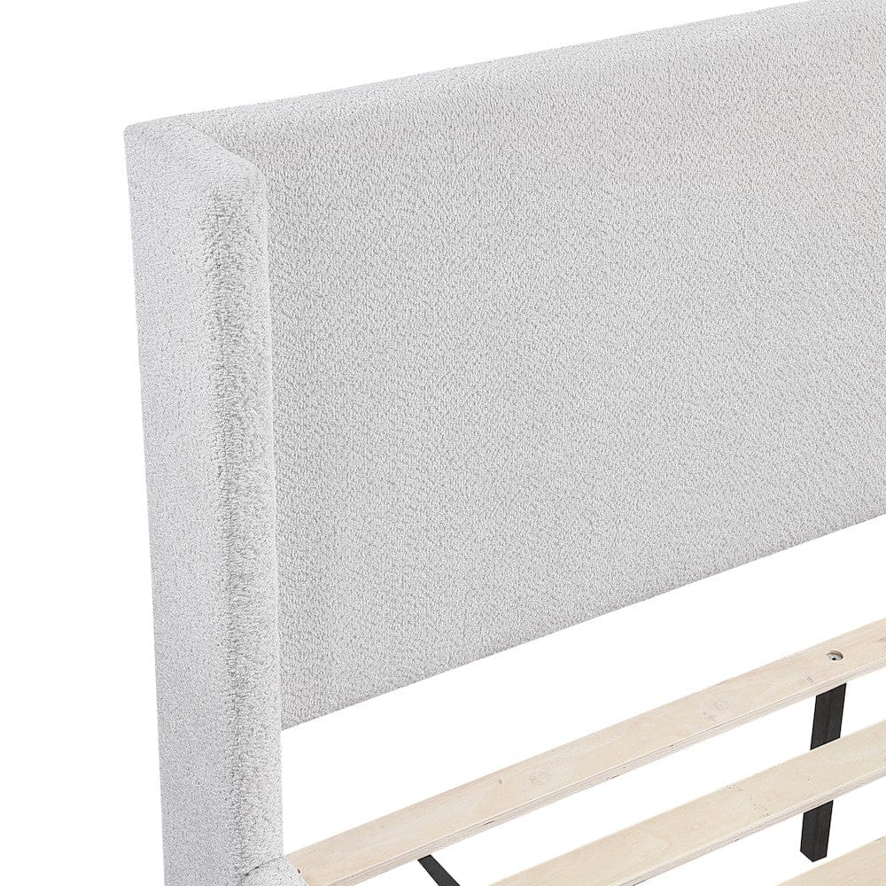 Homelegance  - Carmel Full Platform Bed in Light gray - 2396LGF-1x  view 10