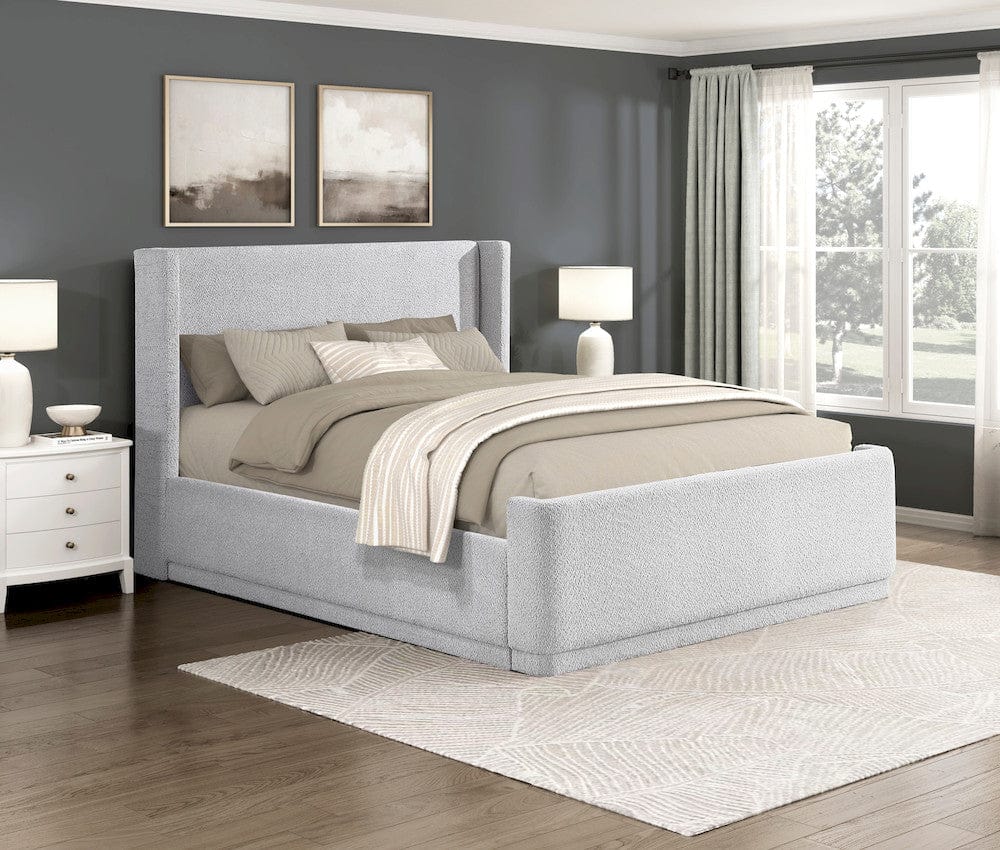 Homelegance  - Carmel Queen Platform Bed in Light gray - 2396LG-1x  view 3