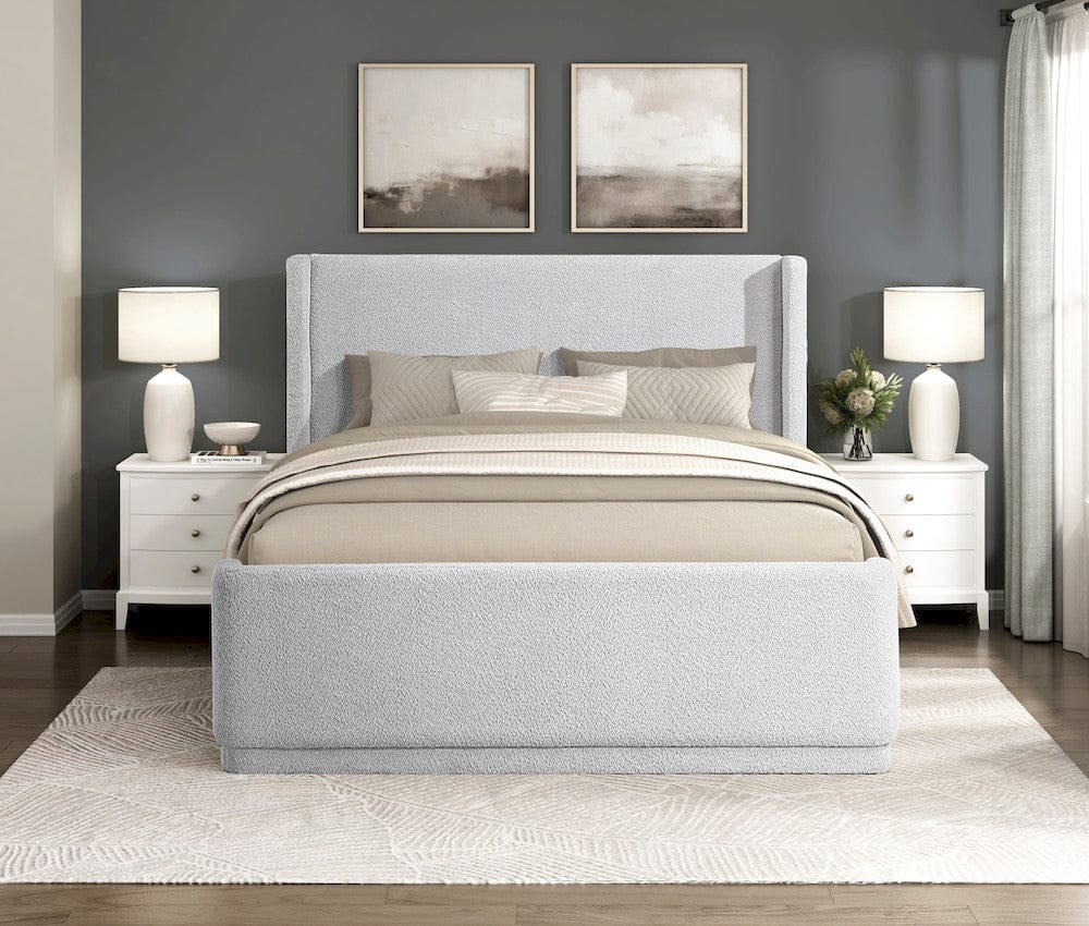 Homelegance  - Carmel Queen Platform Bed in Light gray - 2396LG-1x  view 4