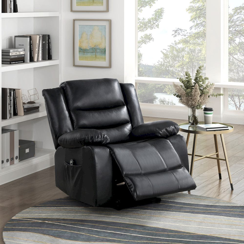 Homelegance  - Carson Power Lift Chair in Black - 9423BLK-1LT  view 9