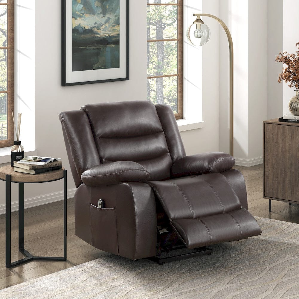 Homelegance  - Carson Power Lift Chair in Dark brown - 9423DBR-1LT  view 3