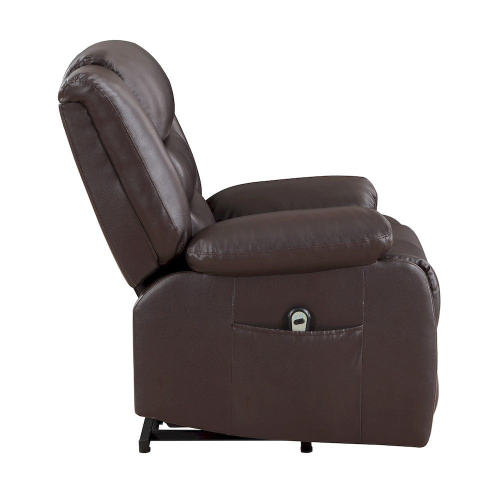 Homelegance  - Carson Power Lift Chair in Dark brown - 9423DBR-1LT  view 8