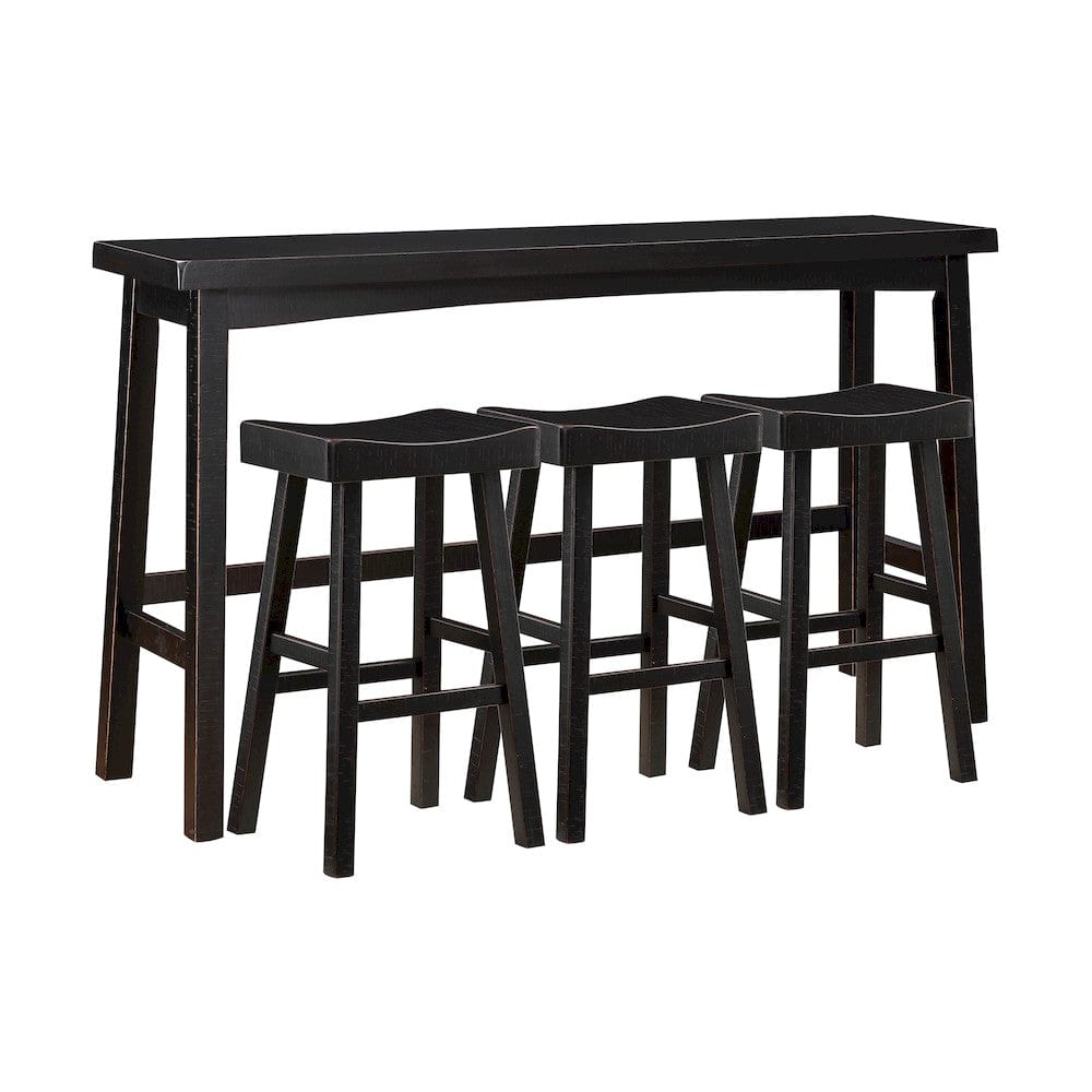 Homelegance  - Caspian 4-Piece Pack Pub Height Set - 5687BLK-424P  view 1