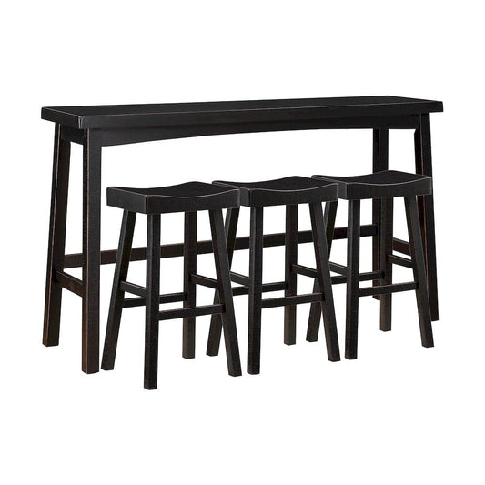 Homelegance  - Caspian 4-Piece Pack Pub Height Set - 5687BLK-424P  view 1
