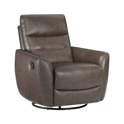 Homelegance  - Cassian Swivel Glider Reclining Chair in Dark brown - 8488DB-1  view 1