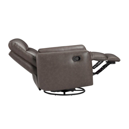 Homelegance  - Cassian Swivel Glider Reclining Chair in Dark brown - 8488DB-1  view 2