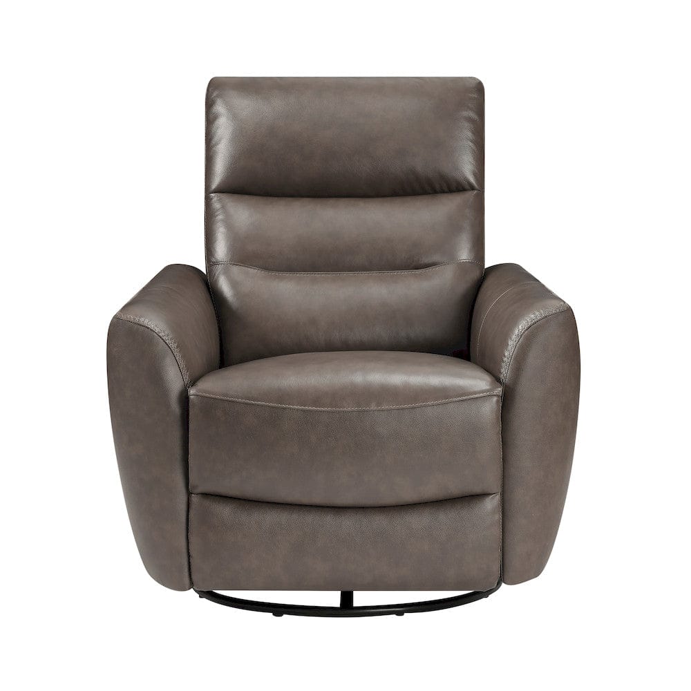 Homelegance  - Cassian Swivel Glider Reclining Chair in Dark brown - 8488DB-1  view 4