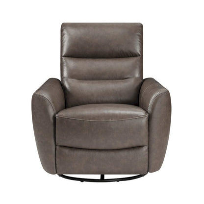 Homelegance  - Cassian Swivel Glider Reclining Chair in Dark brown - 8488DB-1  view 4