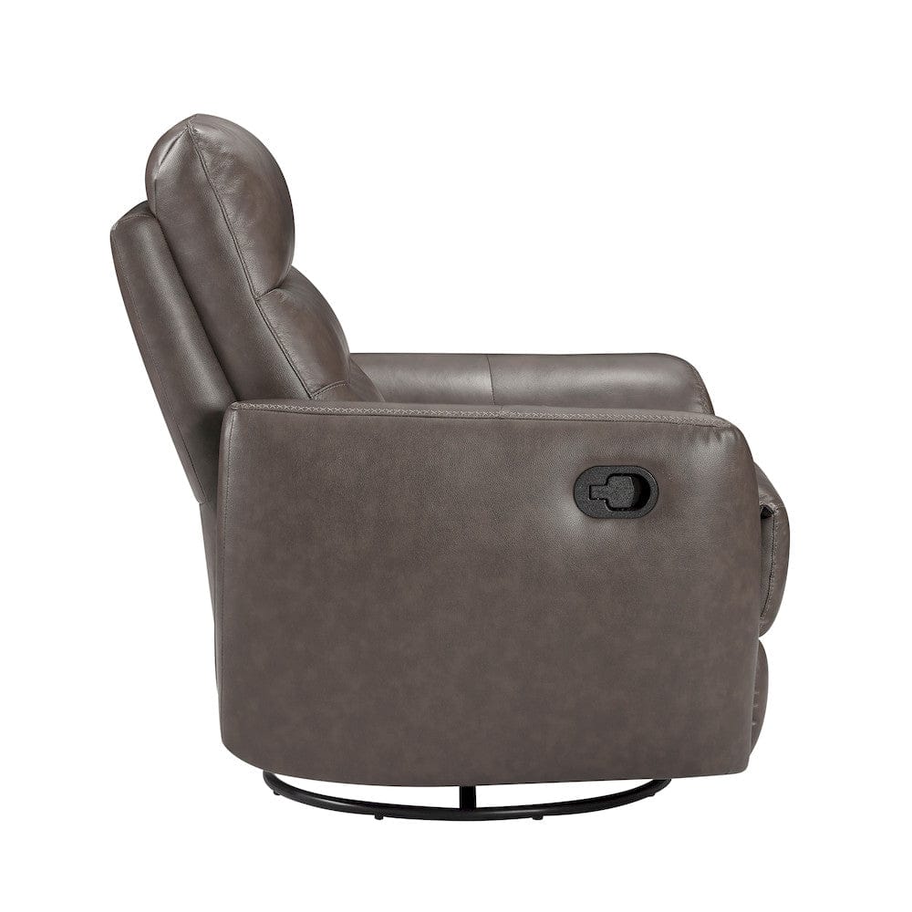 Homelegance  - Cassian Swivel Glider Reclining Chair in Dark brown - 8488DB-1  view 5