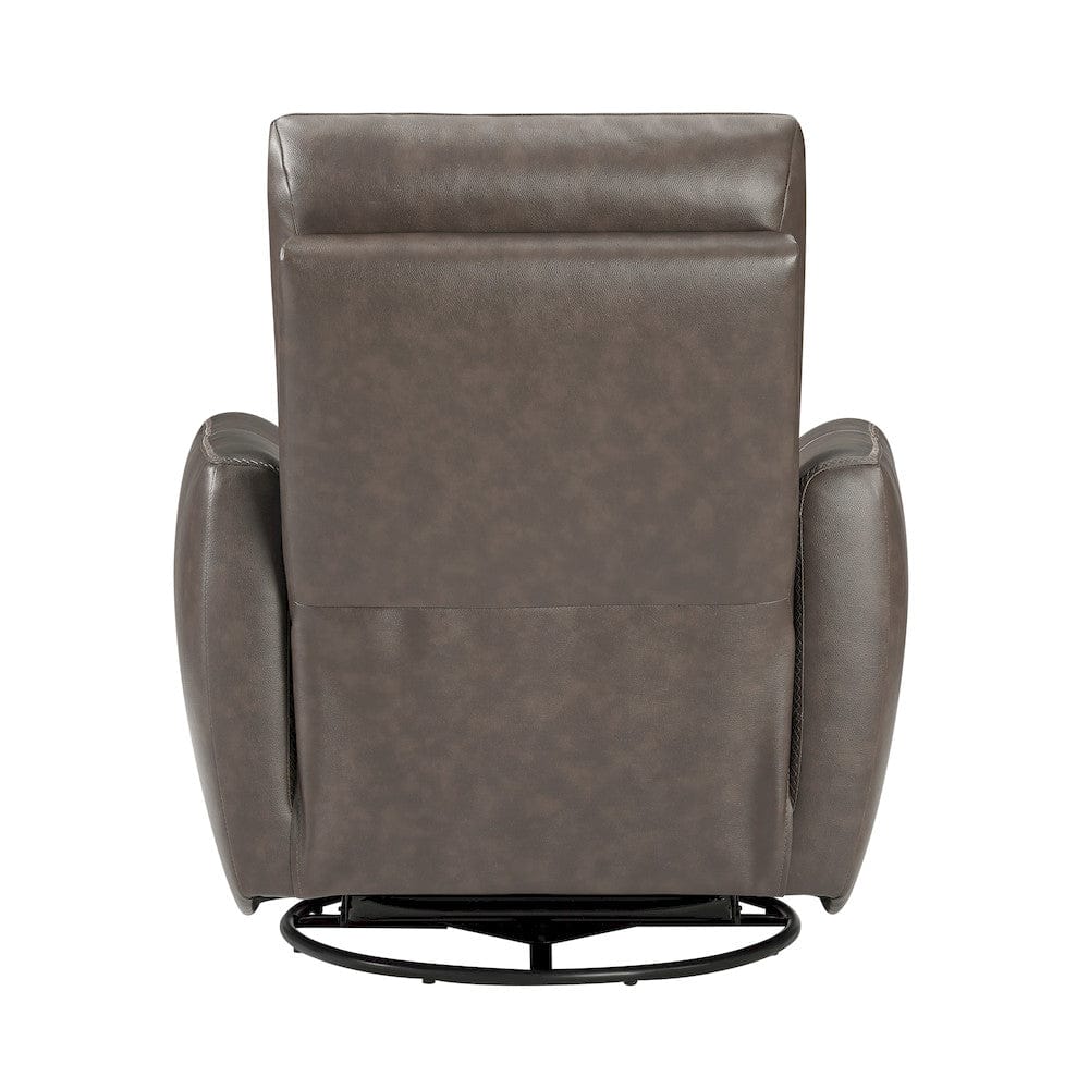 Homelegance  - Cassian Swivel Glider Reclining Chair in Dark brown - 8488DB-1  view 7