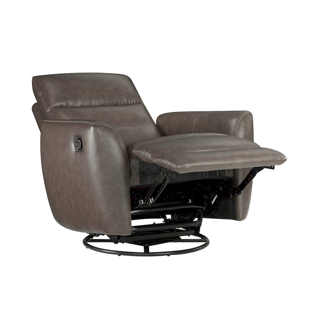 Homelegance  - Cassian Swivel Glider Reclining Chair in Dark brown - 8488DB-1  view 9