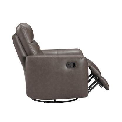 Homelegance  - Cassian Swivel Glider Reclining Chair in Dark brown - 8488DB-1  view 10