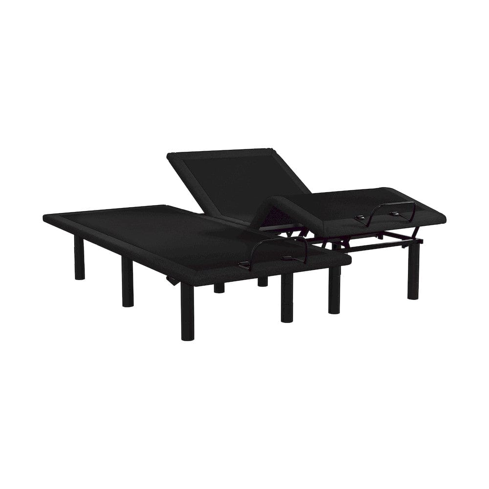 Homelegance  - Catalvst Split California King Wireless Upholstered Adjustable Bed Base (2-Piece) in Dark gray and black - BF-1UP-CTx2  view 1