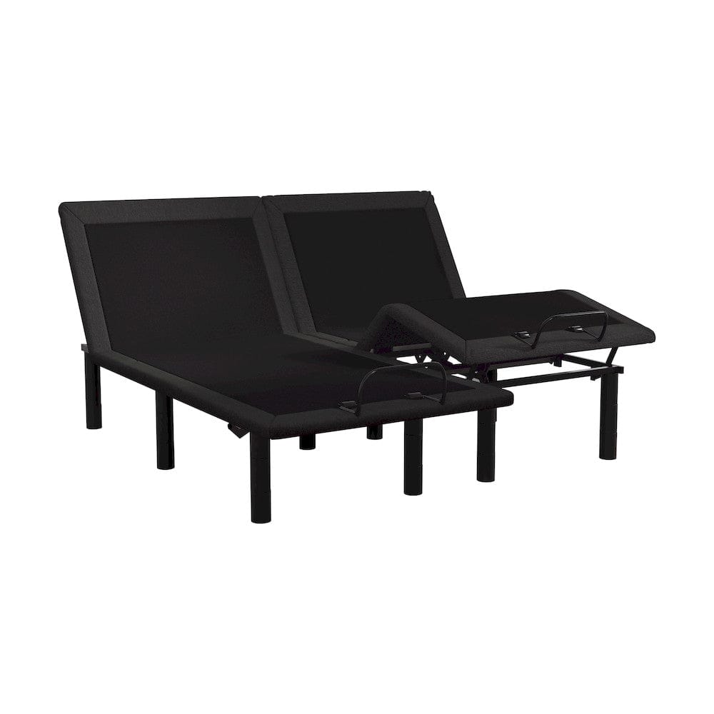 Homelegance  - Catalvst Split Eastern King Wireless Upholstered Adjustable Bed Base (2-Piece) in Dark gray and black - BF-1UP-ETx2  view 5