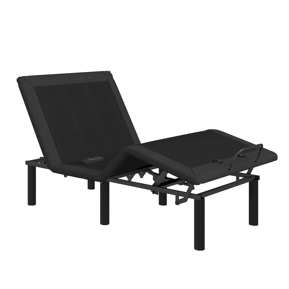 Homelegance  - Catalvst Twin XL Wireless Upholstered Adjustable Bed Base in Dark gray and black - BF-1UP-ET  view 6
