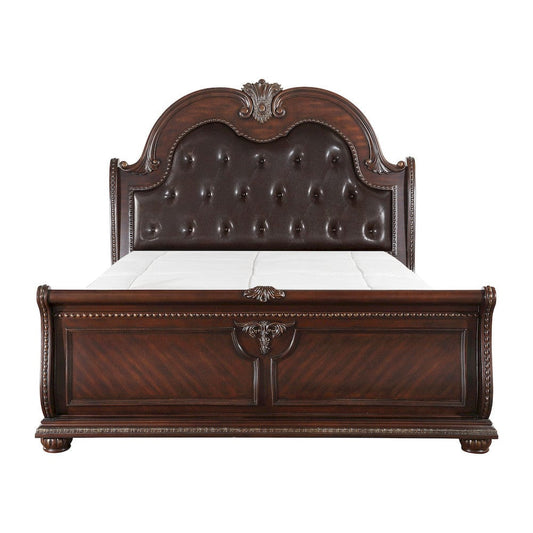 Homelegance  - Cavalier California King Sleigh Bed in Brown - 1757K-1CKx  view 2