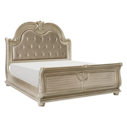 Homelegance  - Cavalier Eastern King Bed in Silver - 1757SVK-1EKx  view 2