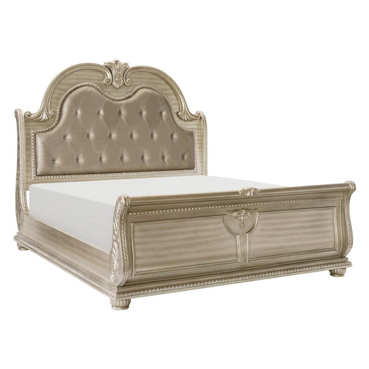 Homelegance  - Cavalier Eastern King Bed in Silver - 1757SVK-1EKx  view 2
