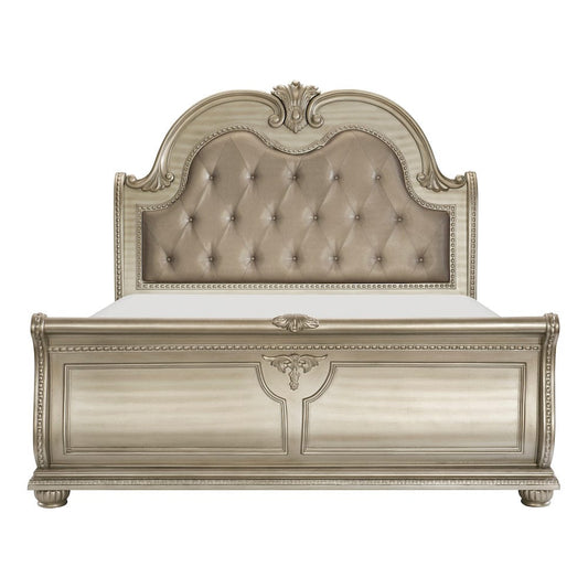 Homelegance  - Cavalier Queen Bed in Silver - 1757SV-1x  view 1