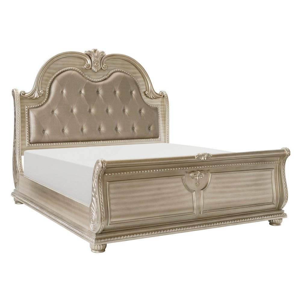 Homelegance  - Cavalier Queen Bed in Silver - 1757SV-1x  view 2