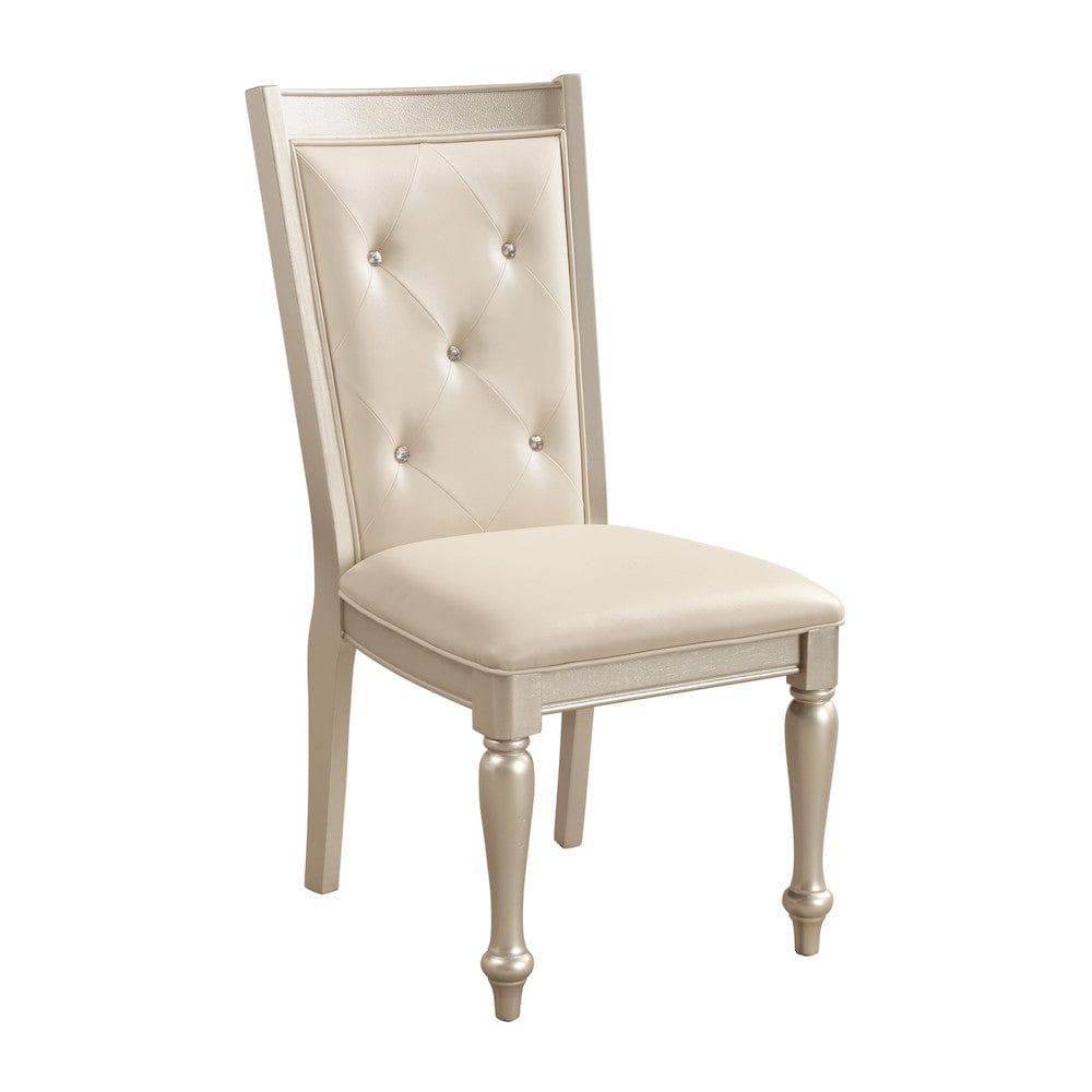 Homelegance  - Celandine Side Chair in Silver - 1928S  view 2