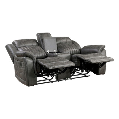 Homelegance  - Centeroak Double Reclining Love Seat W/ Center Console in Brownish gray - 9479BRG-2  view 4