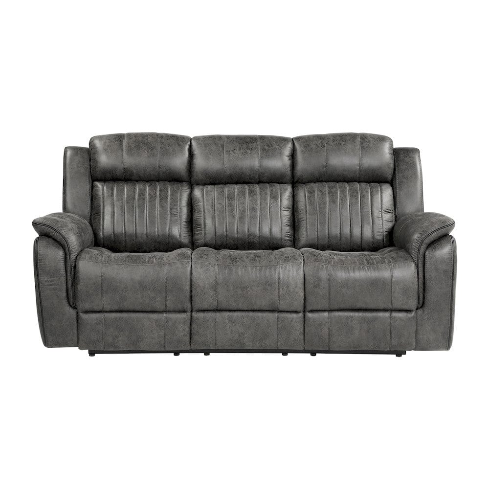 Homelegance  - Centeroak Double Reclining Sofa in Brownish gray - 9479BRG-3  view 1