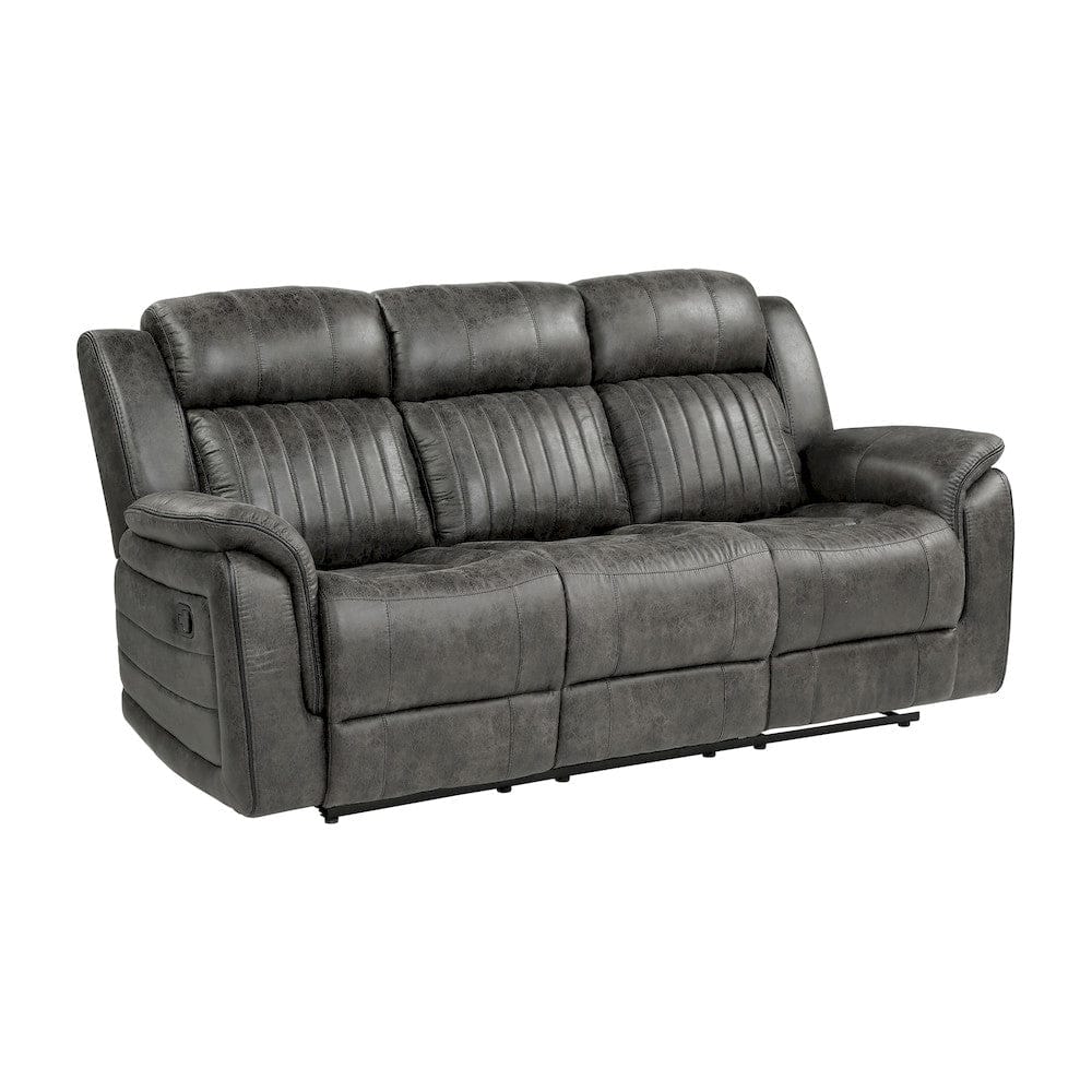 Homelegance  - Centeroak Double Reclining Sofa in Brownish gray - 9479BRG-3  view 3