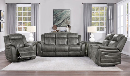 Homelegance  - Centeroak Double Reclining Sofa in Brownish gray - 9479BRG-3  view 5
