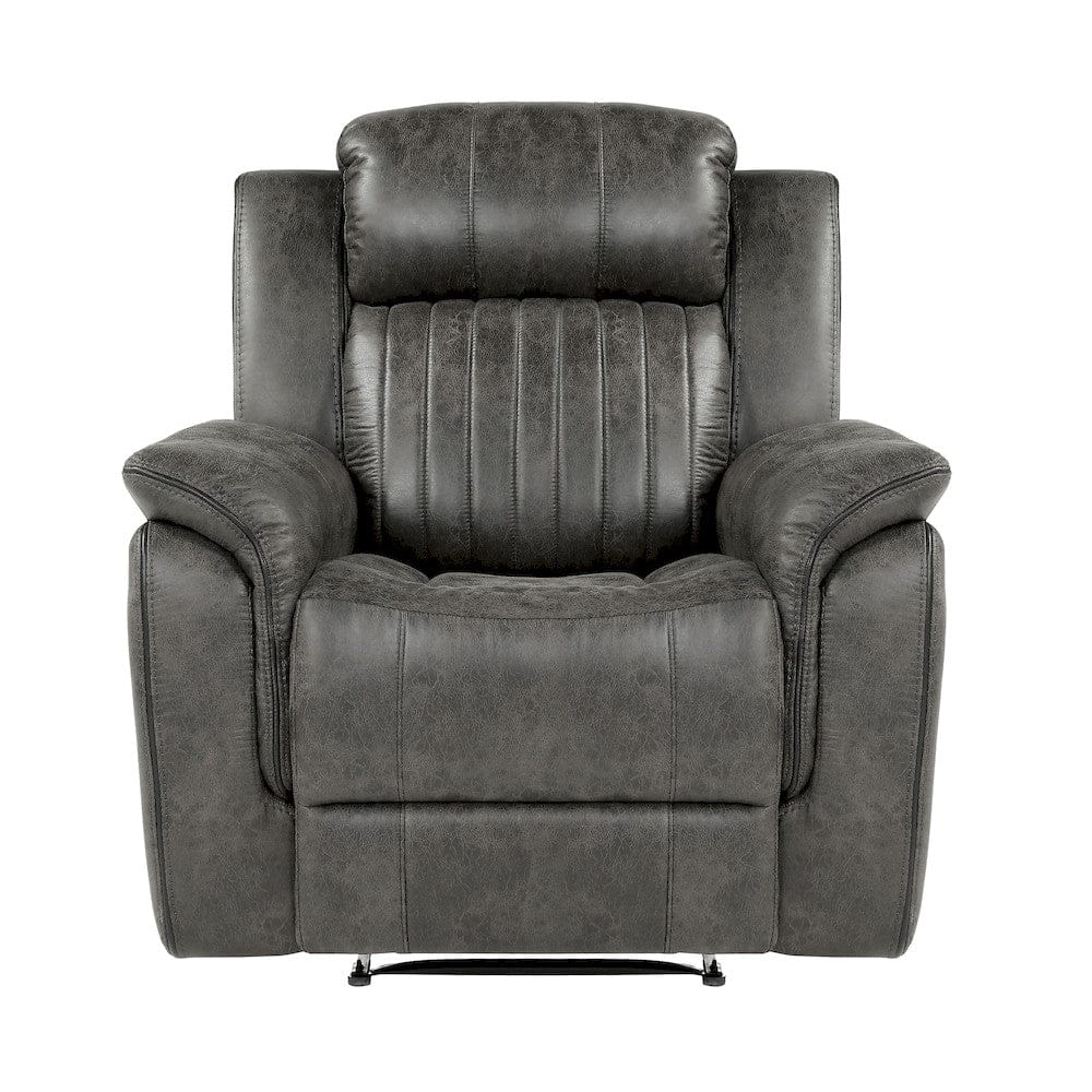 Homelegance  - Centeroak Reclining Chair in Brownish gray - 9479BRG-1  view 3
