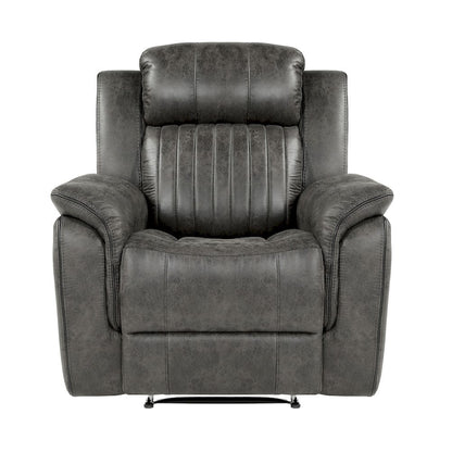 Homelegance  - Centeroak Reclining Chair in Brownish gray - 9479BRG-1  view 3