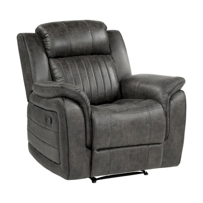 Homelegance  - Centeroak Reclining Chair in Brownish gray - 9479BRG-1  view 4