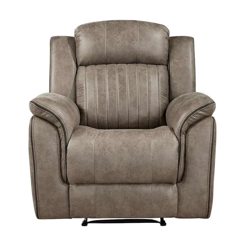 Homelegance  - Centeroak Reclining Chair in Sandy Brown - 9479SDB-1  view 3