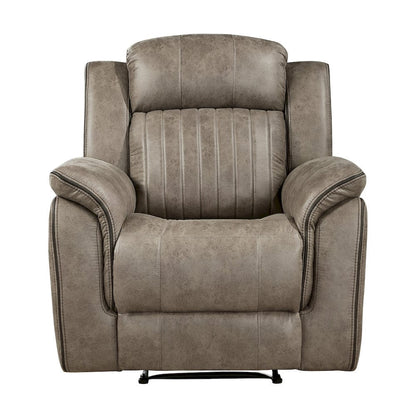 Homelegance  - Centeroak Reclining Chair in Sandy Brown - 9479SDB-1  view 3